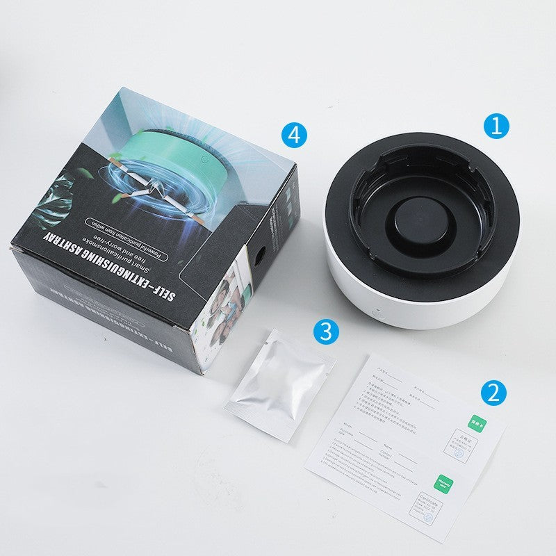 Automatic Smoke Removal Ashtray With Anion Purification - Once & AGAIN Home Appliance Shop