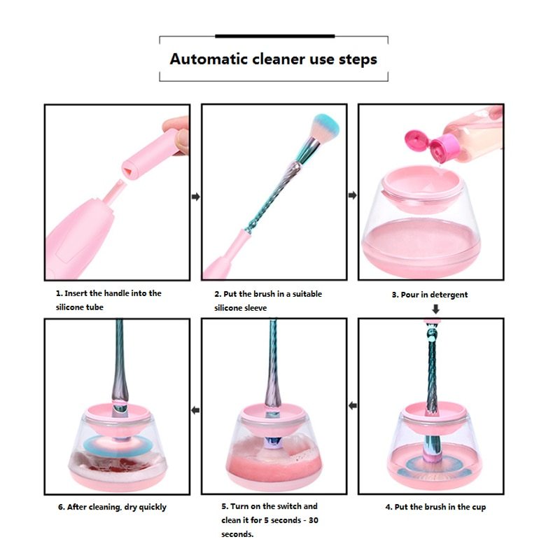 Electric Makeup Brush Cleaner Set For Sensitive Skin - Once & AGAIN Home Appliance Shop