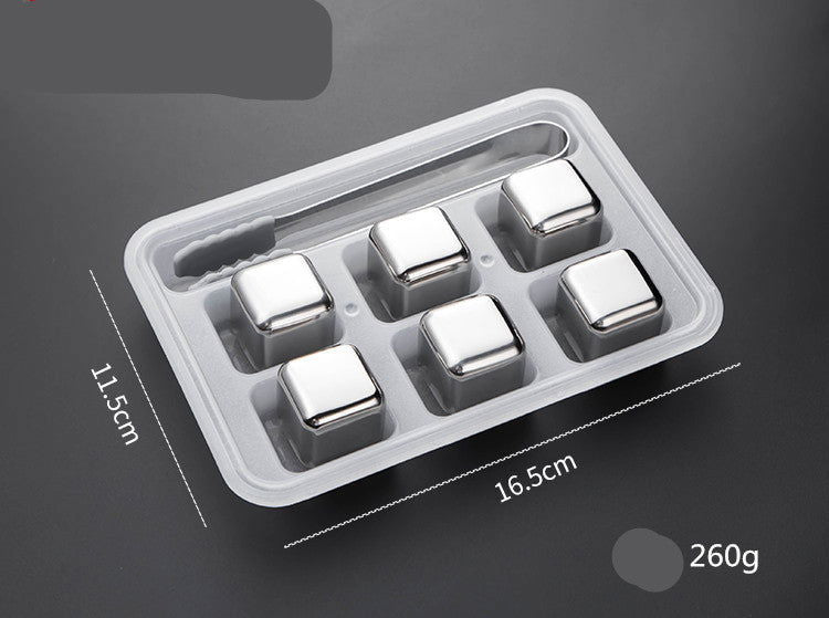 Stainless Steel Beverage Ice Cubes For Whiskey And Wine - Once & AGAIN Home Appliance Shop