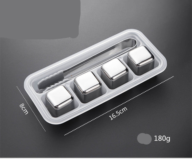 Stainless Steel Beverage Ice Cubes For Whiskey And Wine - Once & AGAIN Home Appliance Shop