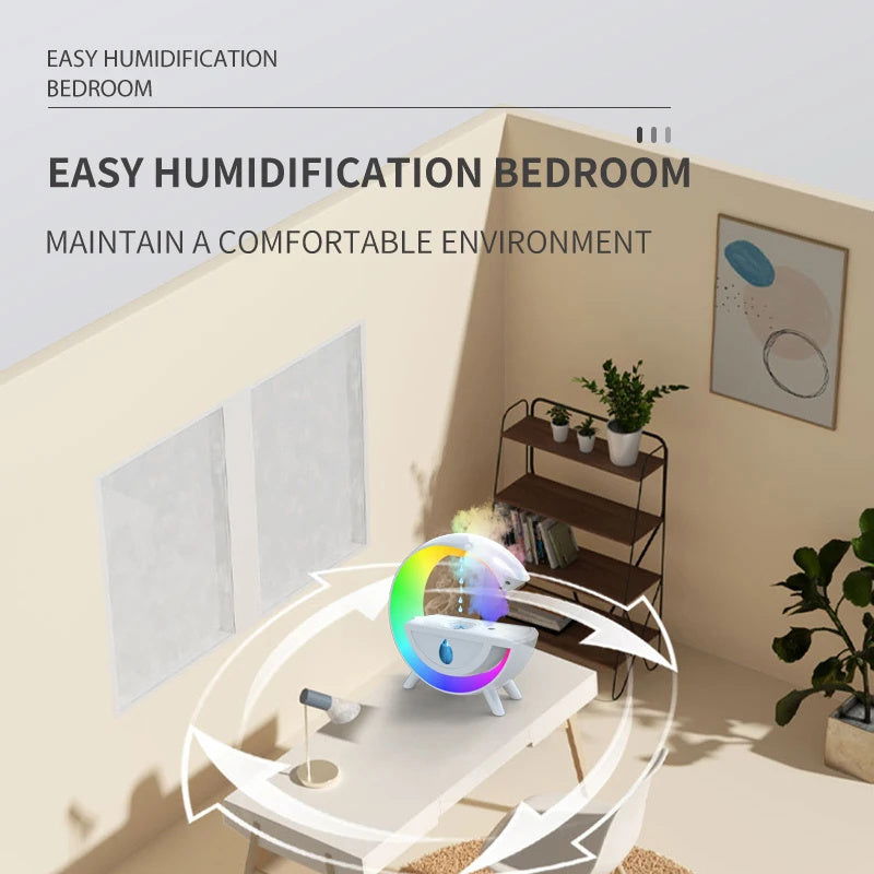 Anti-Gravity Air Humidifier with 7 color LED lights - Once & AGAIN Home Appliance Shop