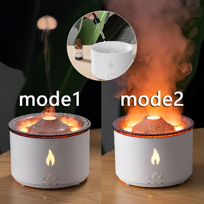 Aromatherapy humidifier with volcano and jellyfish spray - Once & AGAIN Home Appliance Shop