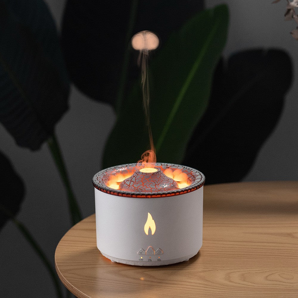 Aromatherapy humidifier with volcano and jellyfish spray - Once & AGAIN Home Appliance Shop
