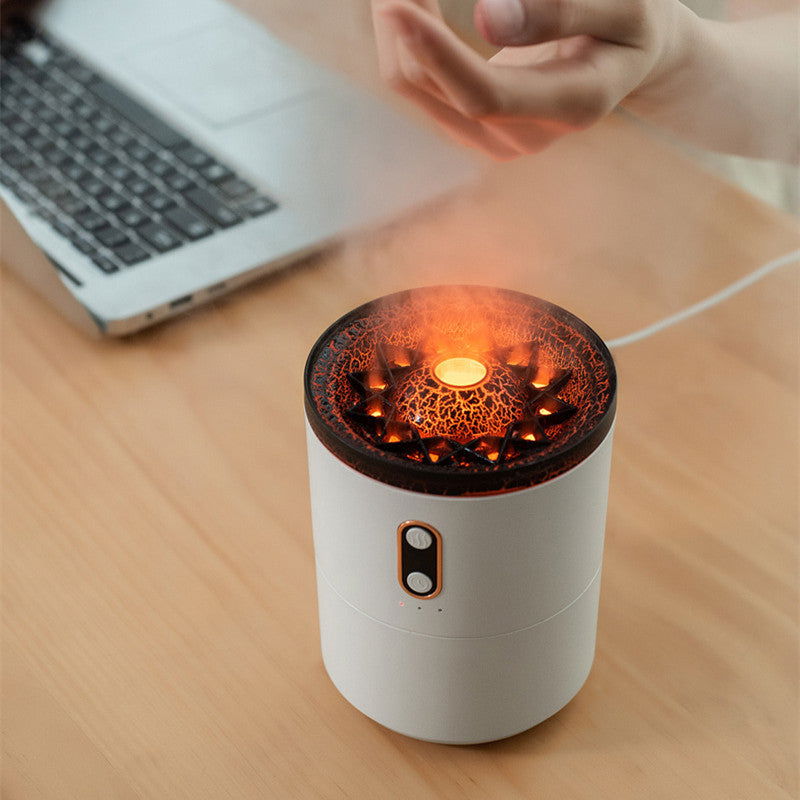 Aromatherapy humidifier with volcano and jellyfish spray - Once & AGAIN Home Appliance Shop