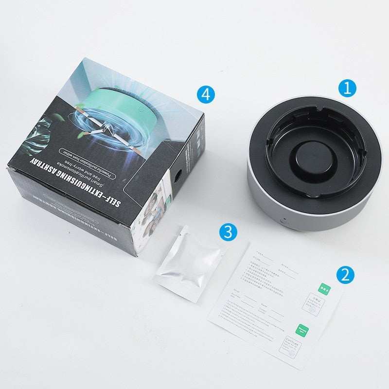 Automatic Smoke Removal Ashtray With Anion Purification - Once & AGAIN Home Appliance Shop