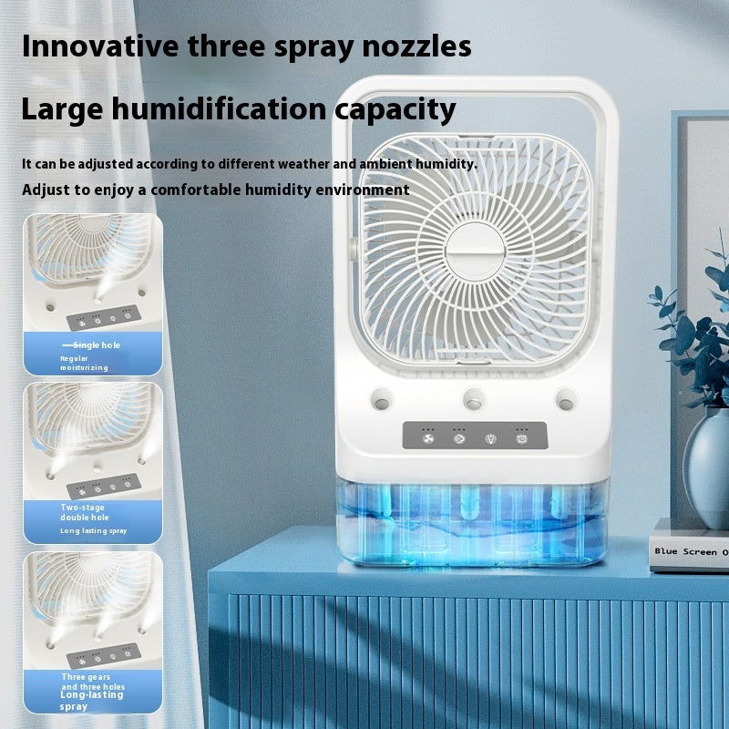 Compact Air Cooling Fan With Adjustable Head And Water Tank - Once & AGAIN Home Appliance Shop