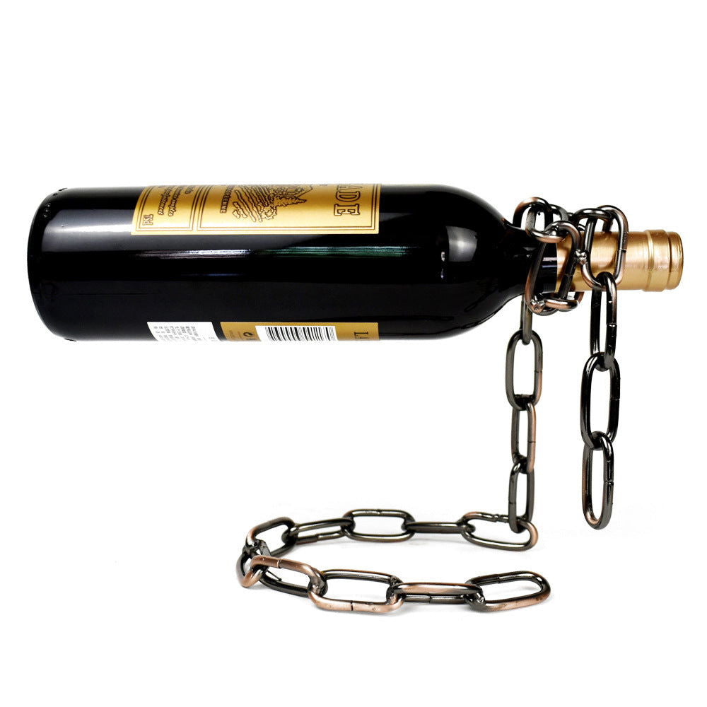 Decorative Iron Chain Wine Rack for kitchen - Once & AGAIN Home Appliance Shop