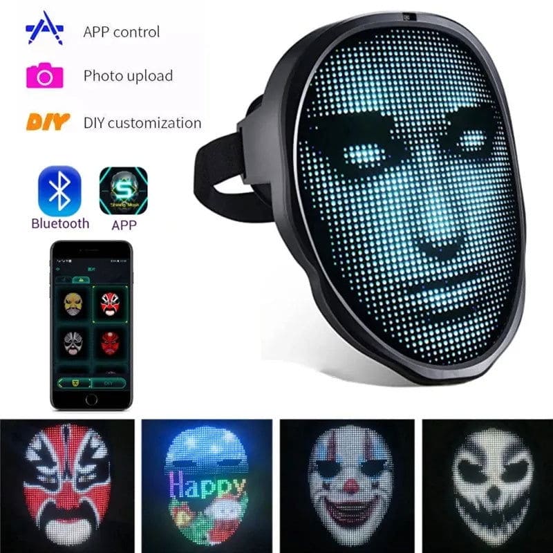 Halloween LED Face Masks With Sound Effects - Once & AGAIN Home Appliance Shop