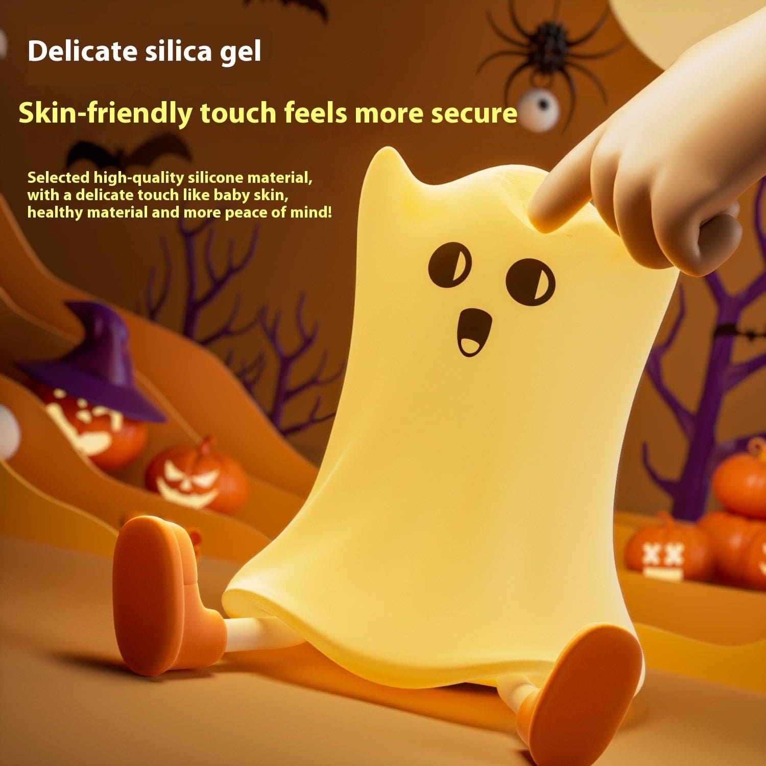 Halloween Silicone Ghost Lamp For Party - Once & AGAIN Home Appliance Shop