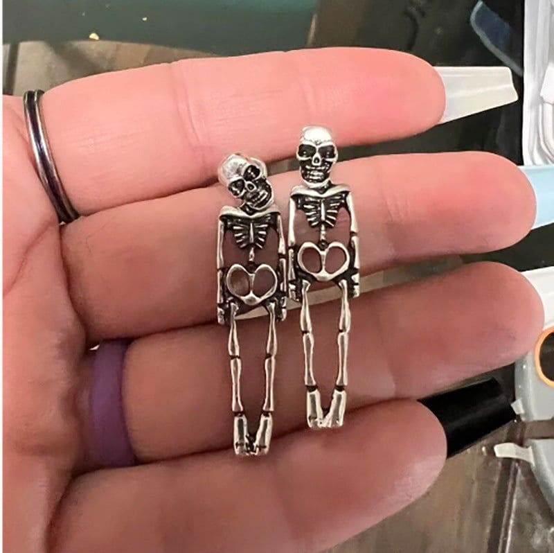 Halloween Skull Earrings With Simulation Design - Once & AGAIN Home Appliance Shop
