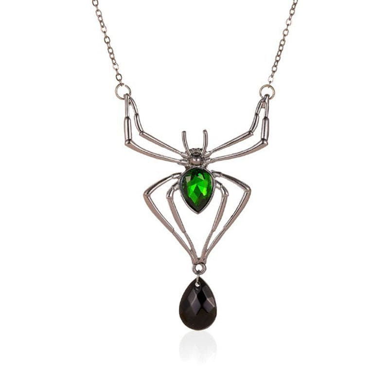Halloween drop-shaped spider necklace set - Once & AGAIN Home Appliance Shop