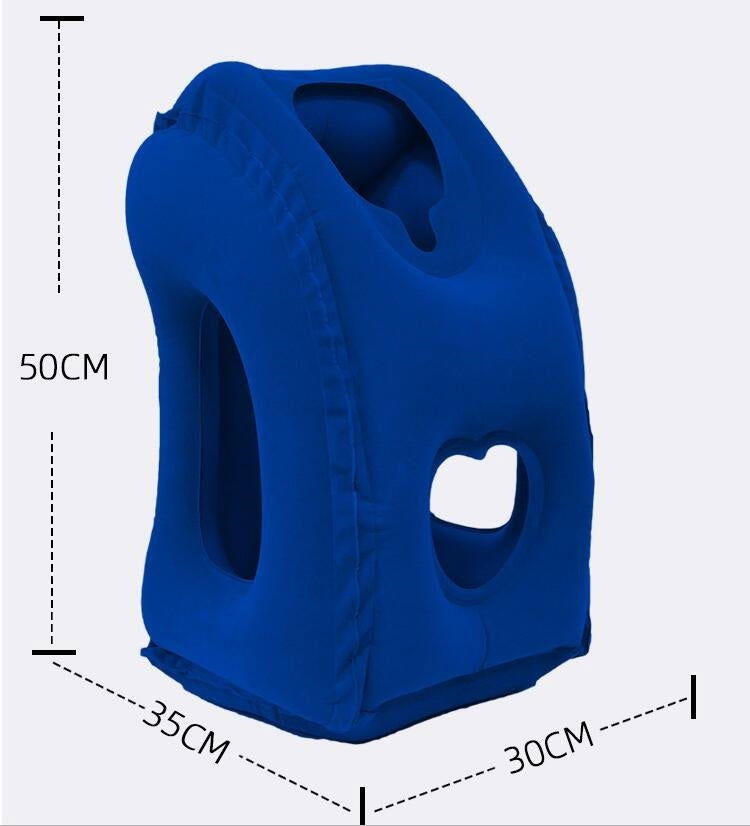 Inflatable Travel Pillow For Neck And Chin Support - Once & AGAIN Home Appliance Shop