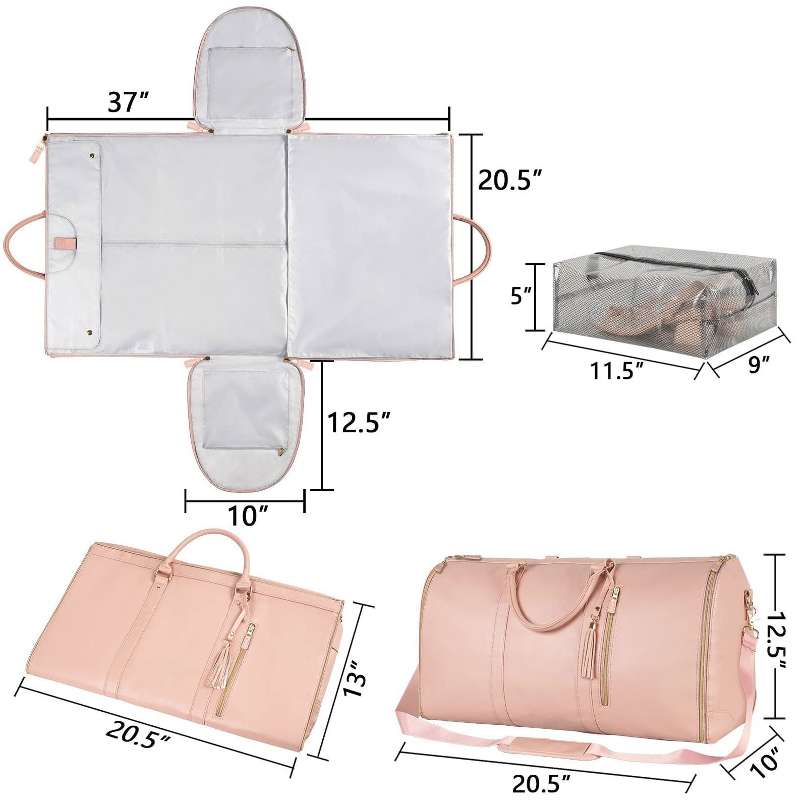 Large Capacity Stylish Travel Duffle Bag With Compartments - Once & AGAIN Home Appliance Shop