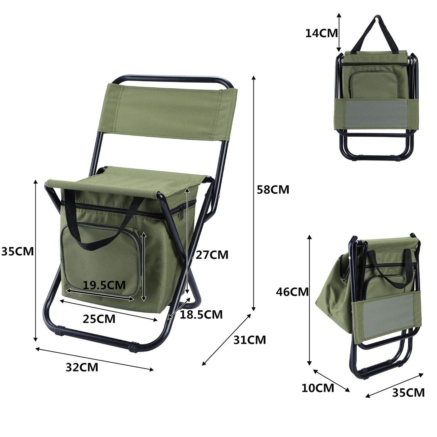 Lightweight Fishing Chair Backpack For Hiking And Camping - Once & AGAIN Home Appliance Shop