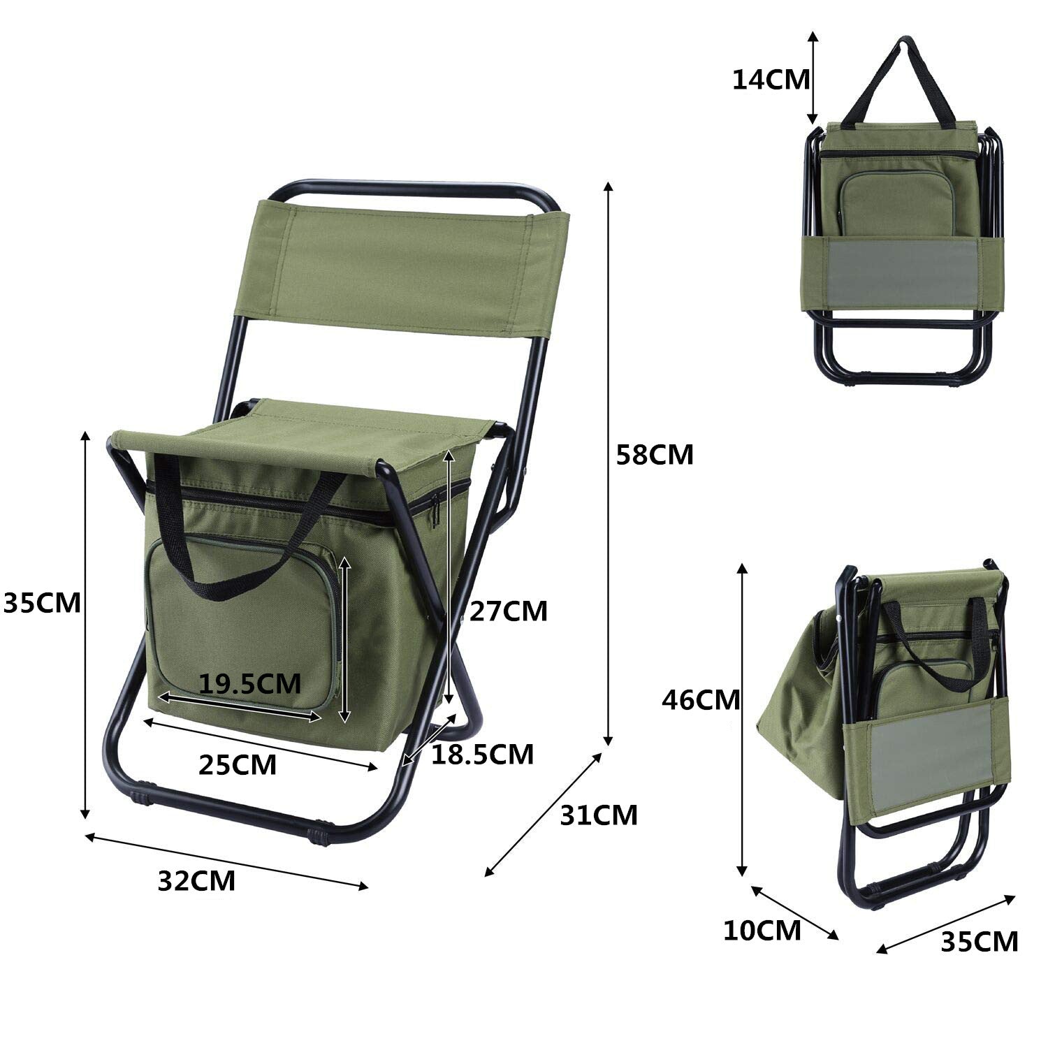 Lightweight Fishing Chair Backpack For Hiking And Camping - Once & AGAIN Home Appliance Shop
