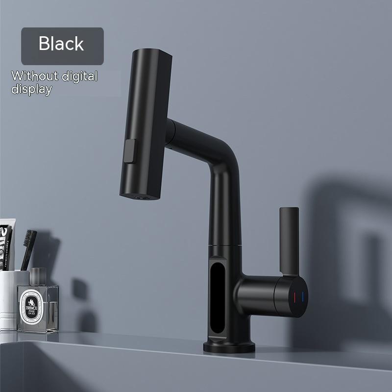 Modern Pull-Out Basin Faucet With Temperature Display - Once & AGAIN Home Appliance Shop