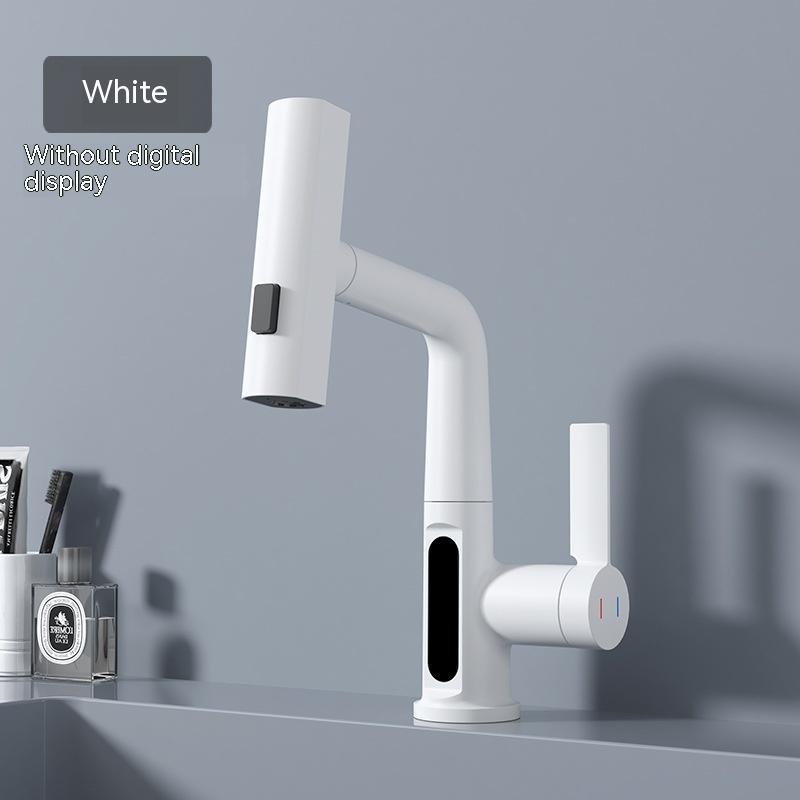 Modern Pull-Out Basin Faucet With Temperature Display - Once & AGAIN Home Appliance Shop