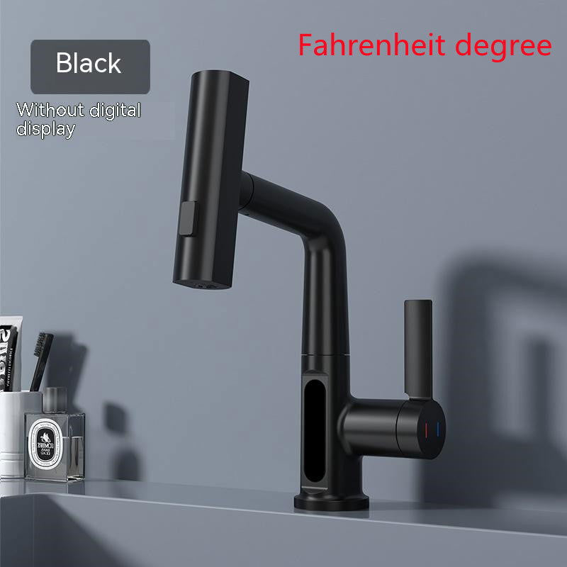 Modern Pull-Out Basin Faucet With Temperature Display - Once & AGAIN Home Appliance Shop