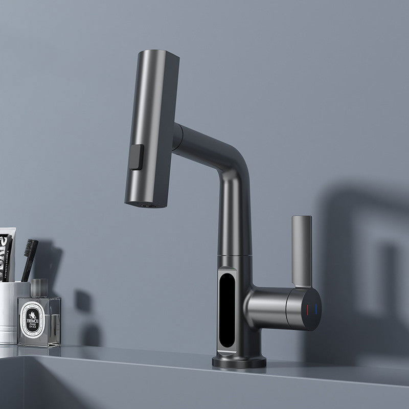 Modern Pull-Out Basin Faucet With Temperature Display - Once & AGAIN Home Appliance Shop