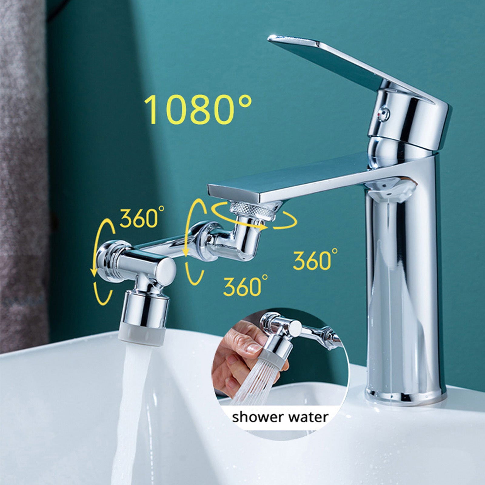 Multifunction Faucet Extender With 1080-Degree Rotation - Once & AGAIN Home Appliance Shop