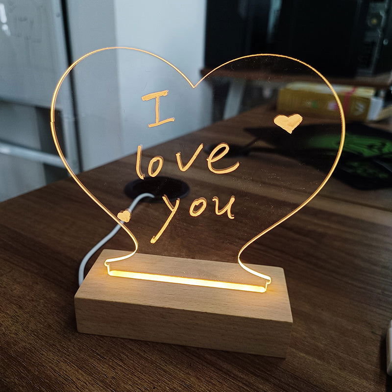 Portable LED night light with message board - Once & AGAIN Home Appliance Shop