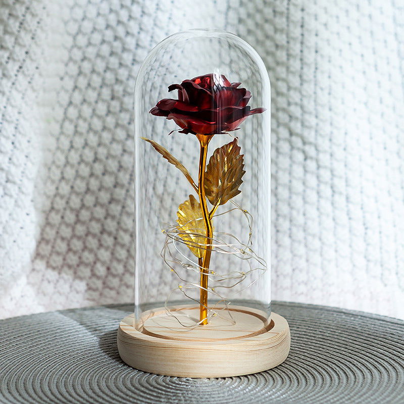 Romantic enchanted rose flower with LED light for gifts - Once & AGAIN Home Appliance Shop
