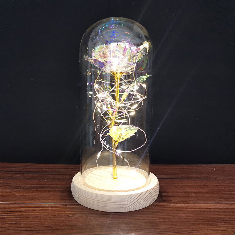 Romantic enchanted rose flower with LED light for gifts - Once & AGAIN Home Appliance Shop