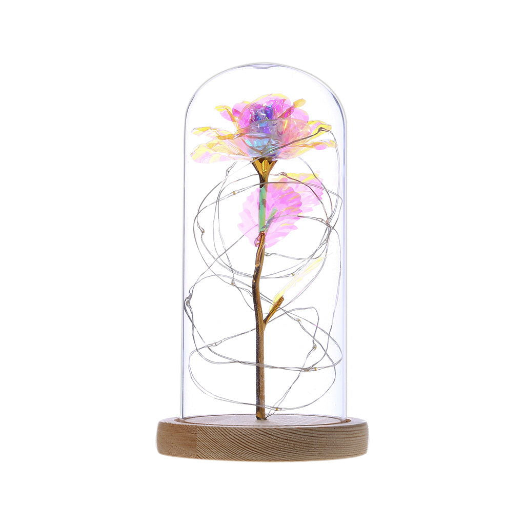 Romantic enchanted rose flower with LED light for gifts - Once & AGAIN Home Appliance Shop