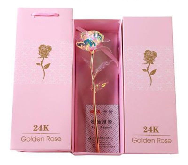 Romantic enchanted rose flower with LED light for gifts - Once & AGAIN Home Appliance Shop