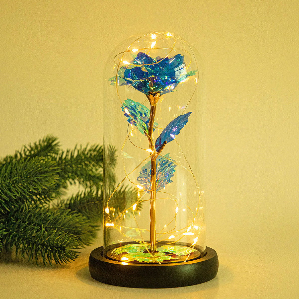 Romantic enchanted rose flower with LED light for gifts - Once & AGAIN Home Appliance Shop