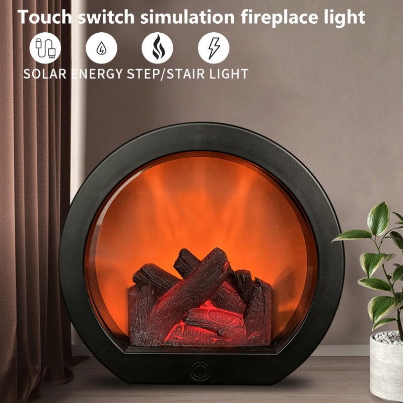 Simulation Fireplace Lamp With 3D Flame Effect - Once & AGAIN Home Appliance Shop