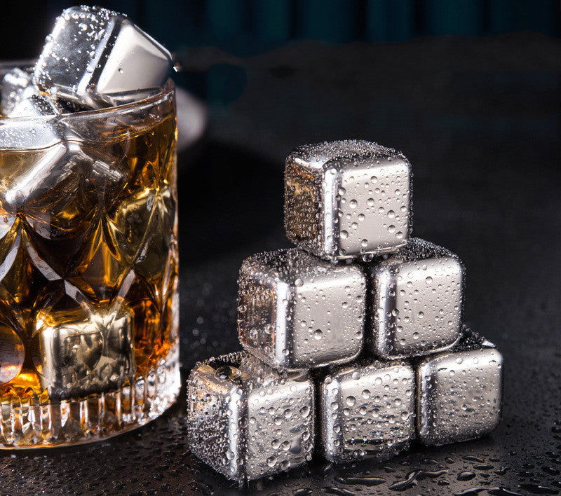 Stainless Steel Beverage Ice Cubes For Whiskey And Wine - Once & AGAIN Home Appliance Shop