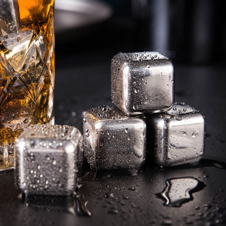 Stainless Steel Beverage Ice Cubes For Whiskey And Wine - Once & AGAIN Home Appliance Shop