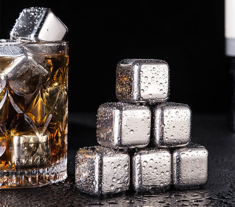 Stainless Steel Beverage Ice Cubes For Whiskey And Wine - Once & AGAIN Home Appliance Shop