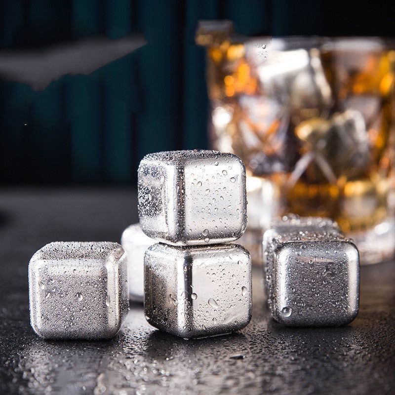 Stainless Steel Beverage Ice Cubes For Whiskey And Wine - Once & AGAIN Home Appliance Shop