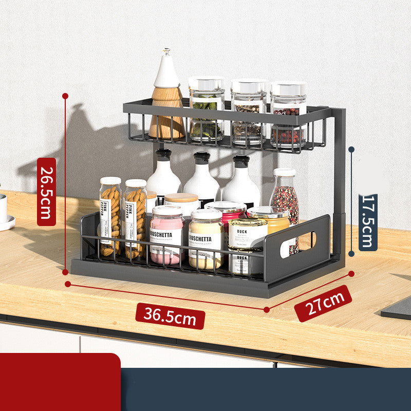 Tiered spice rack for kitchen organization - Once & AGAIN Home Appliance Shop