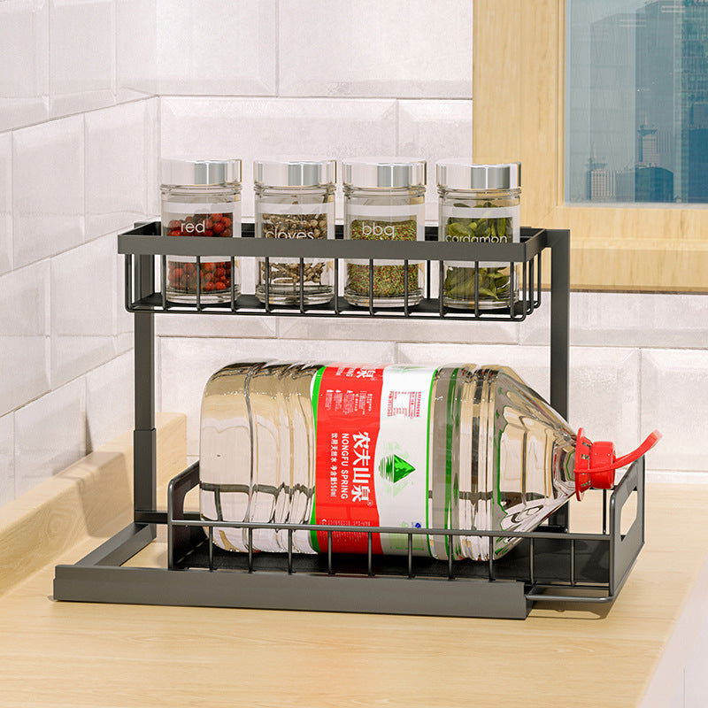 Tiered spice rack for kitchen organization - Once & AGAIN Home Appliance Shop