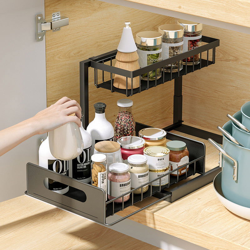 Tiered spice rack for kitchen organization - Once & AGAIN Home Appliance Shop