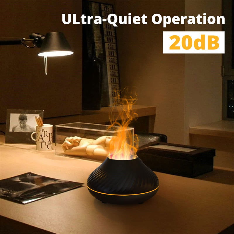 Volcanic Flame Aroma Diffuser With LED Night Light - Once & AGAIN Home Appliance Shop