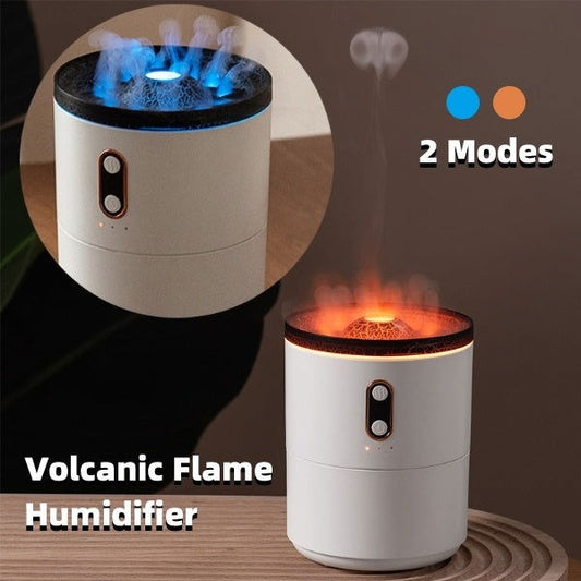 Volcanic Flame Diffuser With Essential Oil And Night Light - Once & AGAIN Home Appliance Shop