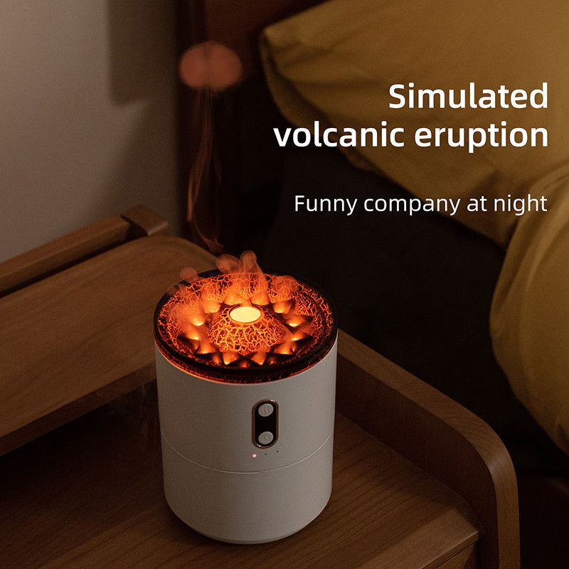 Volcanic Flame Diffuser With Essential Oil And Night Light - Once & AGAIN Home Appliance Shop
